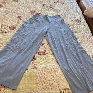 Light Blue Wide-Leg Pants